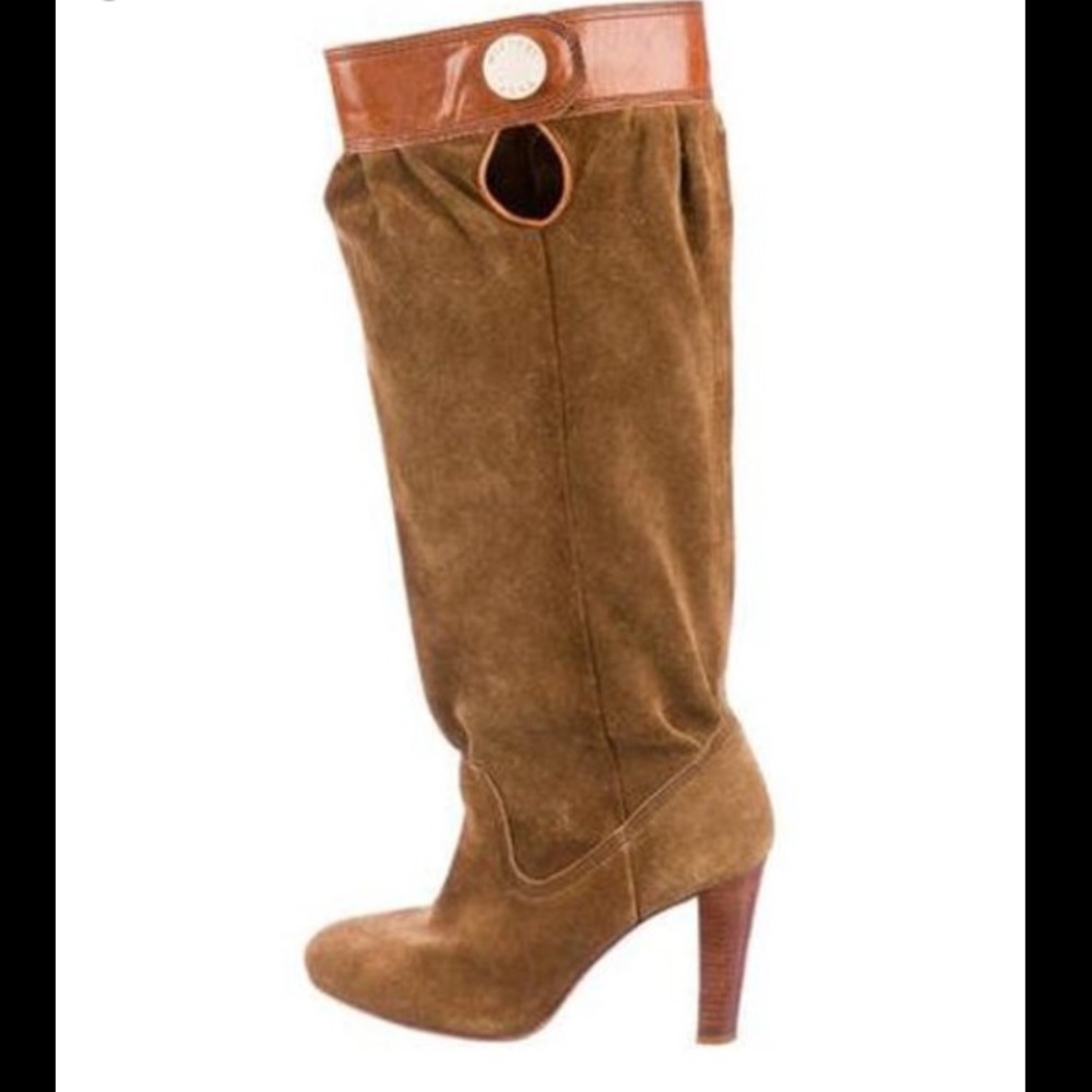 Michael Kors 18 inch brown suede boots